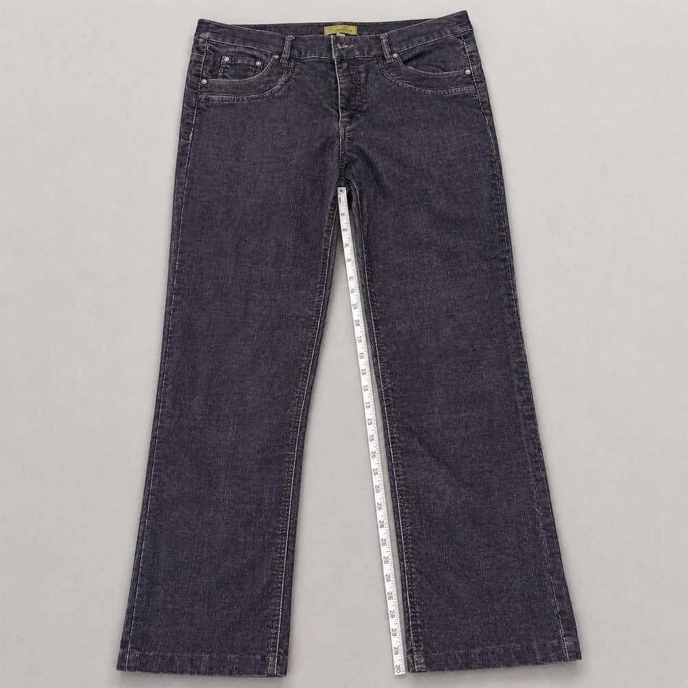 Z. Cavaricci Women Dark Wash Corduroy Bootcut Pants Blue Size 12
